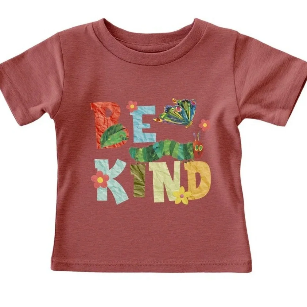 The Very Hungry Caterpillar Be Kind Youth  Heat Transfer Eric Carle Graphic